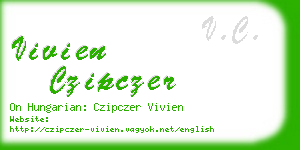 vivien czipczer business card